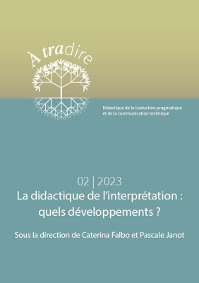 Couverture n° 2 - La didactique de l'interprétation : quels développements ?