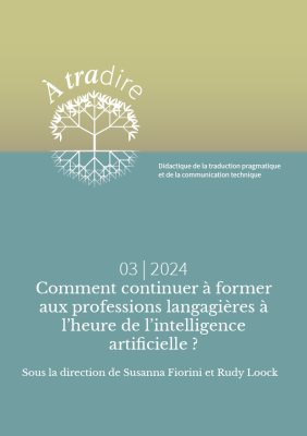 Couverture n° 3 : Comment continuer à former aux professions langagières à l’heure de l’intelligence artificielle ?